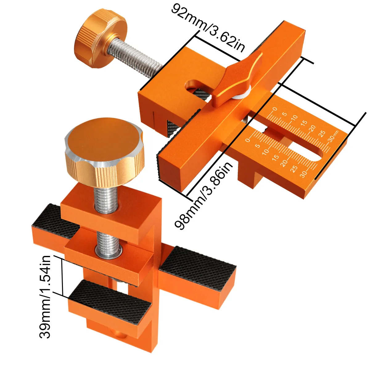 금속 조절식 캐비닛 도어 설치 지그 7-40mm 클램핑 - Woodworking Quick Clamps 리뷰 및 가격
